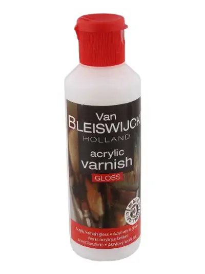 акрилен варниш лак стопед запечатващ медиум мат течен холандия van bleiswijck acrylic varnish глос лъскав gloss