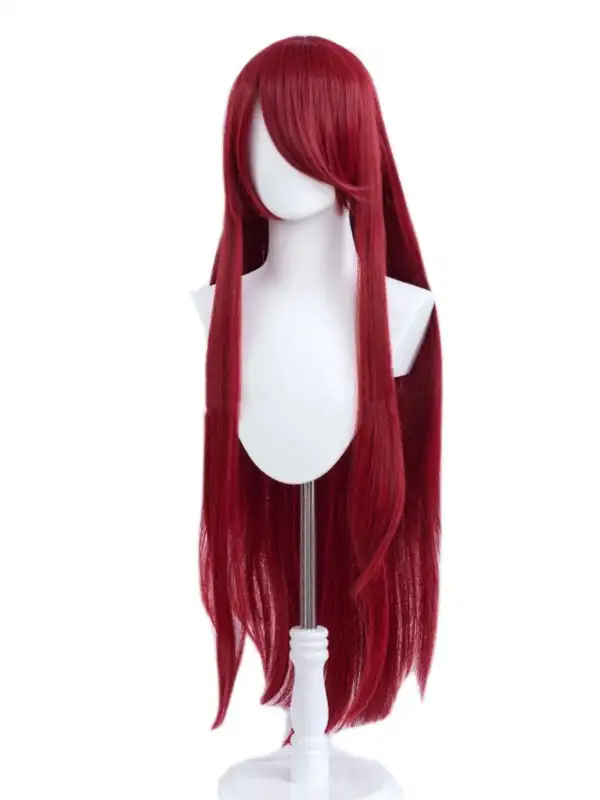 100 cm long standard standart no fringe bangs forehead wig 100 см изкуствена коса перука косплей cosplay стандартна без бретон различни цветове бяла черна руса светло тъмно розова кафява червена лилава синя бяла сива