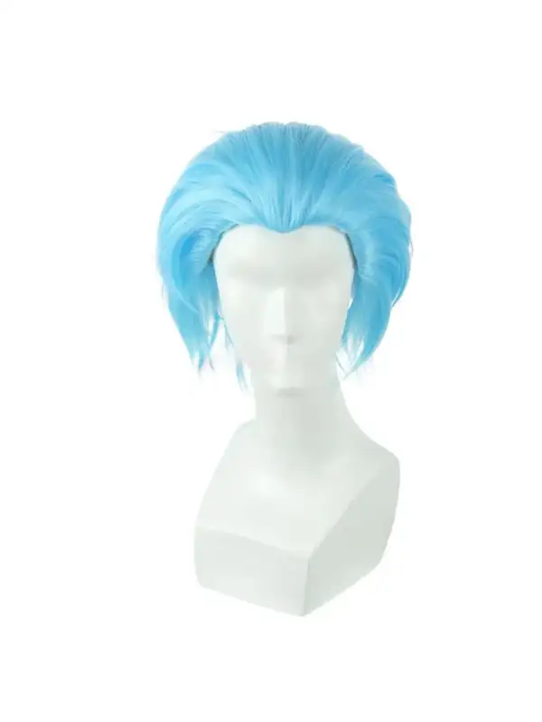 bleach grimmjow wig cosplay anime espada блийч косплей перука синя къса гримджоу