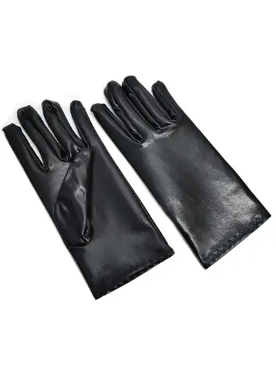 къси ръкавици спандекс черни изкуствена материя косплей бал костюм маскарад хелоин опера