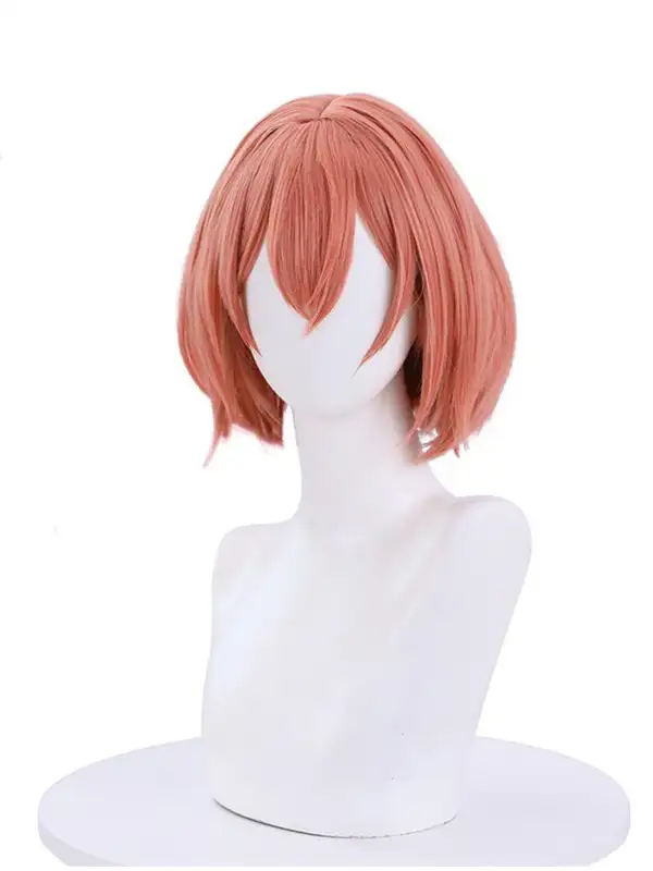 tokyo revengers cosplay wig Pink short hair anime аниме токио ревенджърдс къса перука косплей изкуствена коса розова hinata tachibana хината тачибана