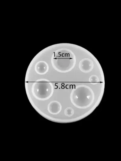калъп за малки сфери силиконов молд форма ромбоев камъни аксесоари